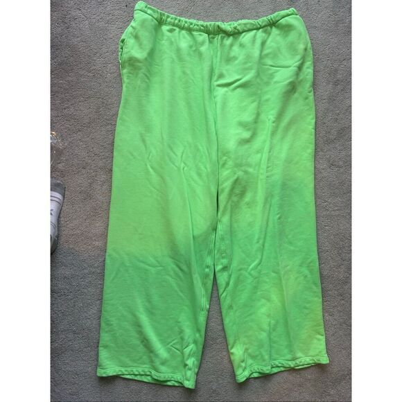 NWOT SKIMS Light French Terry Pant - Neon Green 4X, $80 A28 - Picture 3 of 7